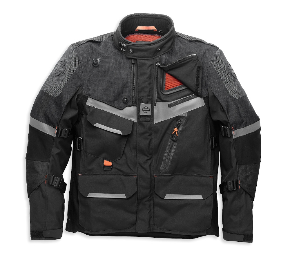 Harley-Davidson Herren Motorrad Jacke Passage Adventure Schwarz 98178-21VM