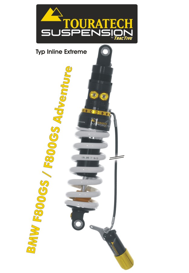 Touratech Suspension Federbein für BMW F800GS / F800GS ab 2013 Adventure Typ Inline Extreme