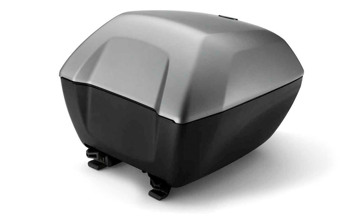 Topcase 30l mit Deckel in Granitgrau inkl codierbarem Schloss