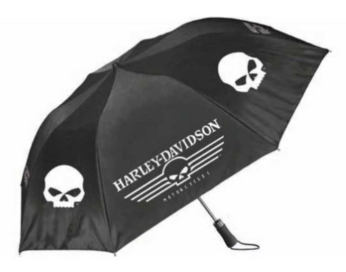 HD Harley-Davidson Regenschirm Linear Skull schwarz weiß UMB119988
