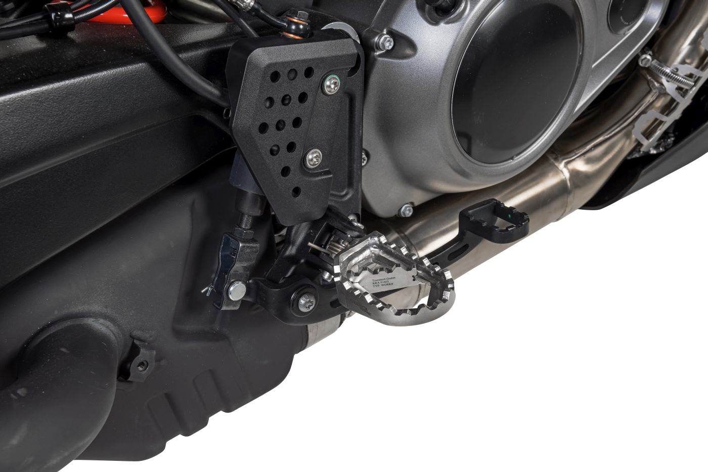 Fernreisefußrasten *Works* für Harley-Davidson RA1250 Pan America