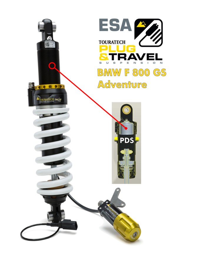 Touratech Suspension Federbein für BMW F800 GS Adventure Typ: Plug & Travel für BMW ESA