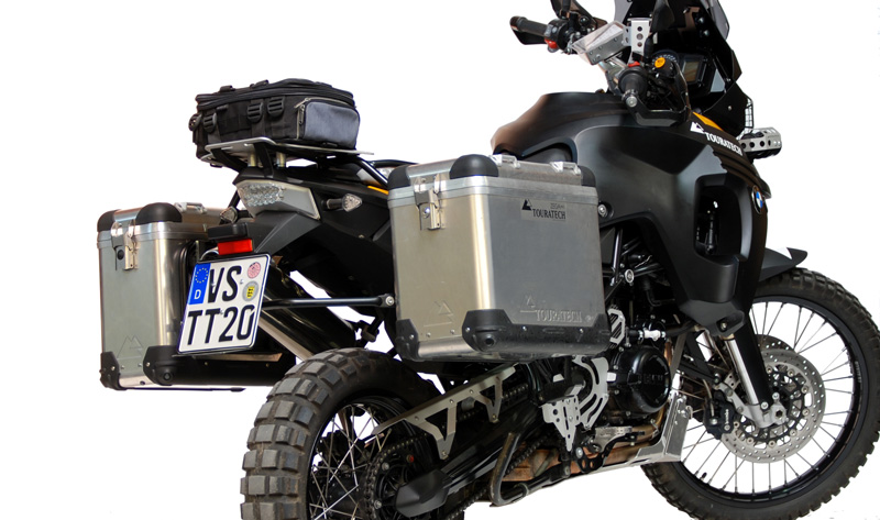 ZEGA Pro Koffersystem 31/38 Liter mit Stahlträger schwarz für BMW F800GS/ F700GS/ F650GS (Twin)