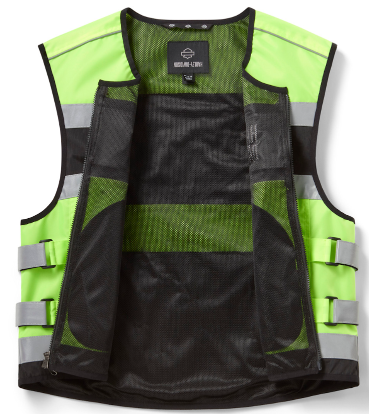 Harley Davidson Men's Hi-Vis Vest - Hi Vis Yellow