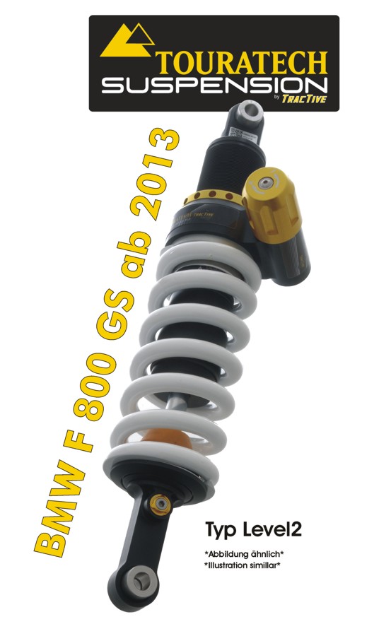 Touratech Suspension Federbein für BMW F800GS ab 2013 Typ Level2/ExploreHP
