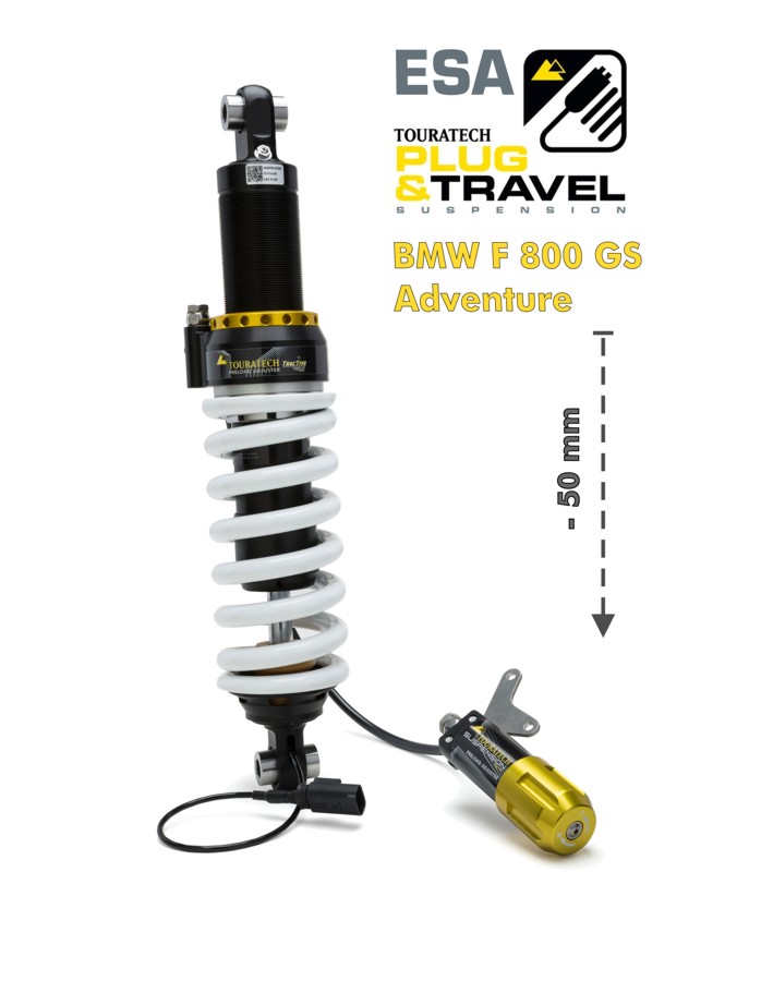 Touratech Suspension Tieferlegung -50mm für BMW F800GS Adventure ab 2014 Typ: Plug & Travel für BMW