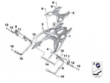 BMW Abdeckung Kofferhalter links