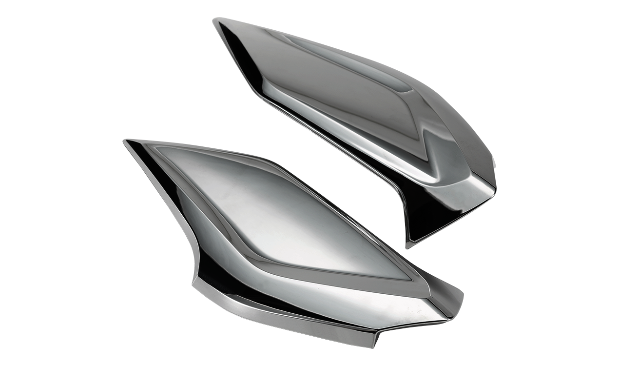 BMW Windabweiser verchromt, rechts