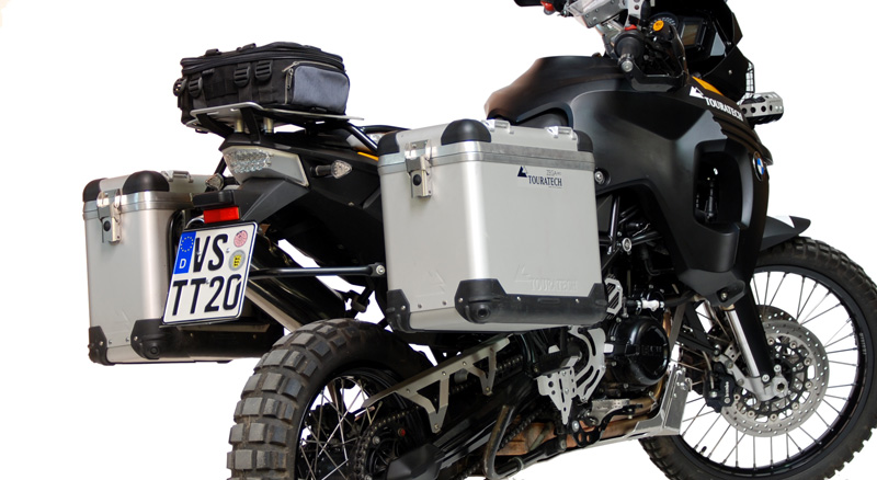 ZEGA Pro Koffersystem And-S 31/38 Liter mit Stahlträger schwarz für BMW F800GS/ F700GS/ F650GS (Twin
