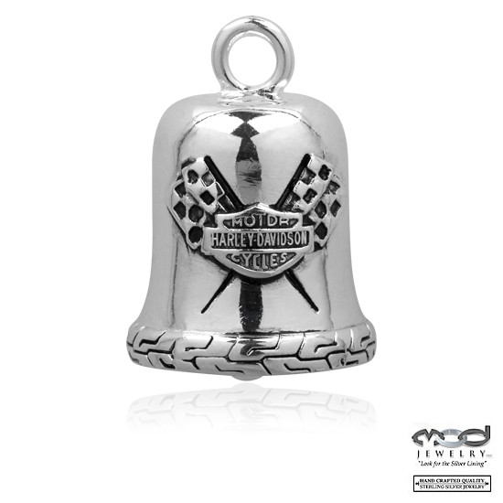 HD Harley Davidson Riding Bell "Racing Flag"