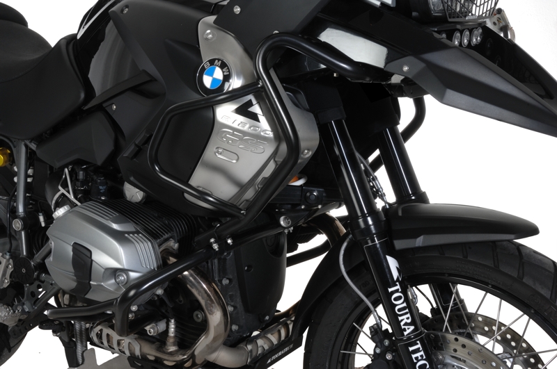 Sturzbügel für Verkleidung *Edelstahl* schwarz, für BMW R1200GS (2008-2012)