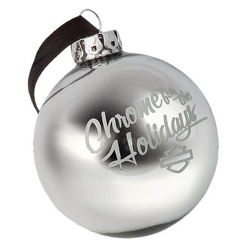 HD Harley Davidson Ball Ornament Christbaumschmuck Chrome HDX99125
