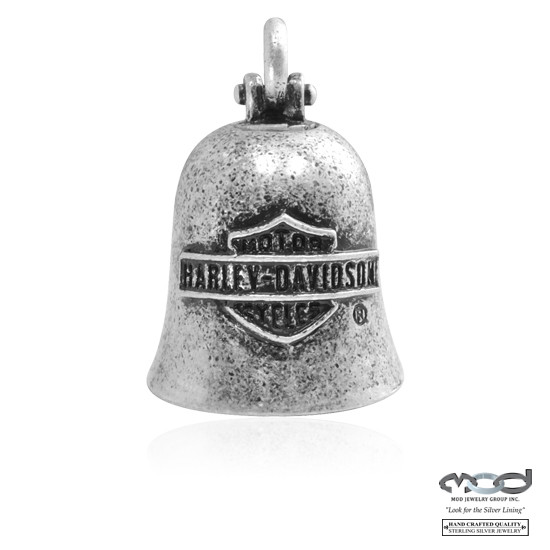 HD Harley Davidson Riding Bell Bar & Shield Vintage Silber