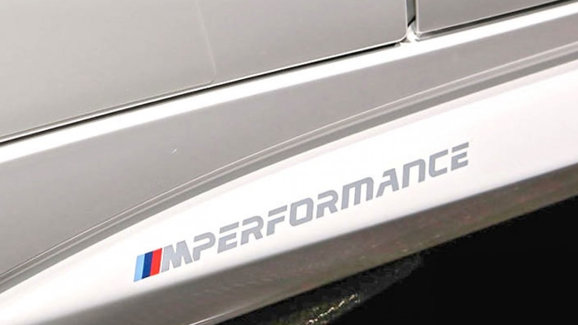 Orig. BMW M Performance Aufkleber Set 2 Stück Silber