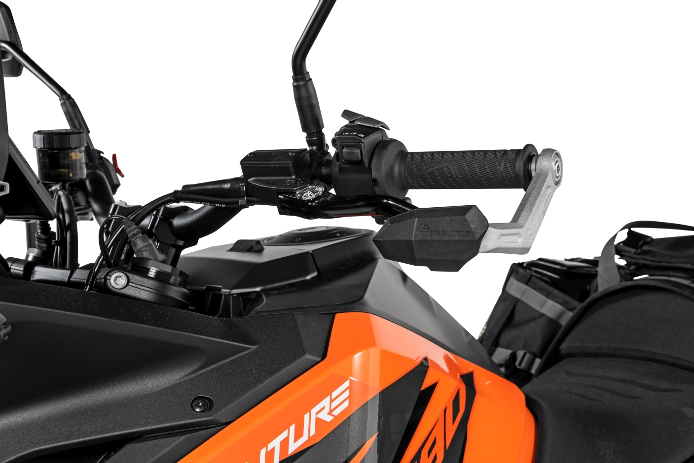 Handprotektoren DEFENSA Leverguard, silber für 14-16 mm Lenkerinnendurchmesser z.B. KTM