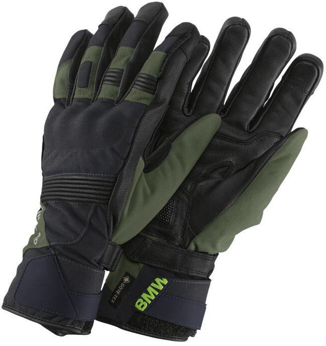 BMW Handschuhe Reschen GTX schwarz/blau/olive Herren