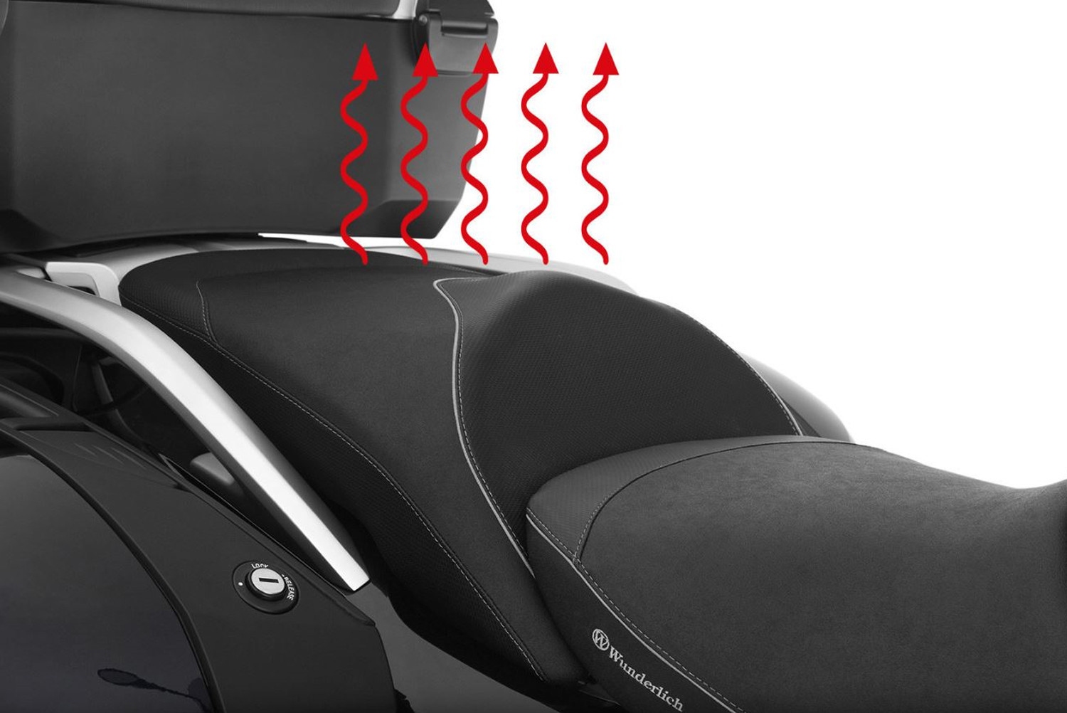*Wunderlich Beifahrer Sitzbank Aktivkomfort Sitzheizung & Geleinlage Standard Schwarz K52*