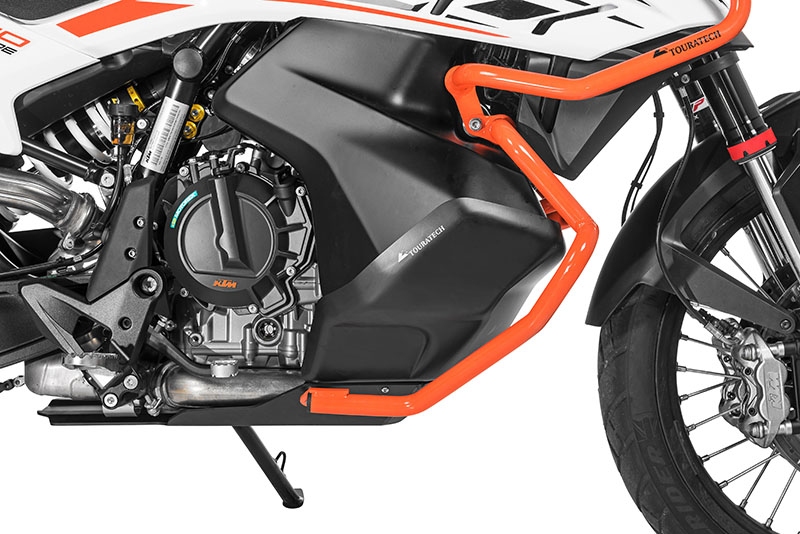 GPK Motorschutz Mit Sturzpads Für KTM 125/250/390 Adventure (2020–2022) – Schwarz, Eloxiert | Schutzbügel Für Offroad