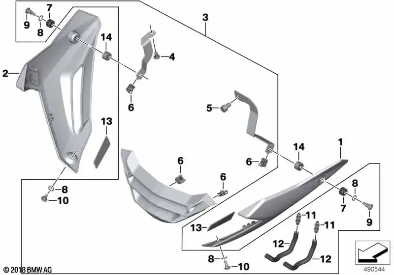 BMW Hitzeschutz für Motorspoiler