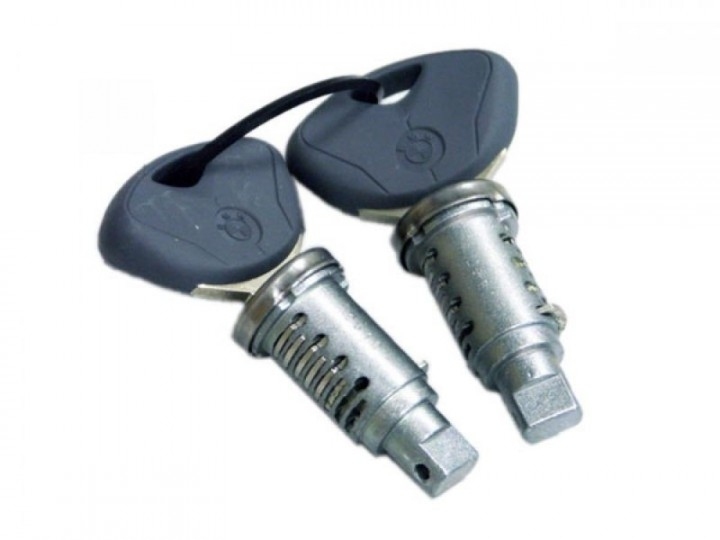 Schloss-Schlüssel-Set für Sportkoffer (silber)