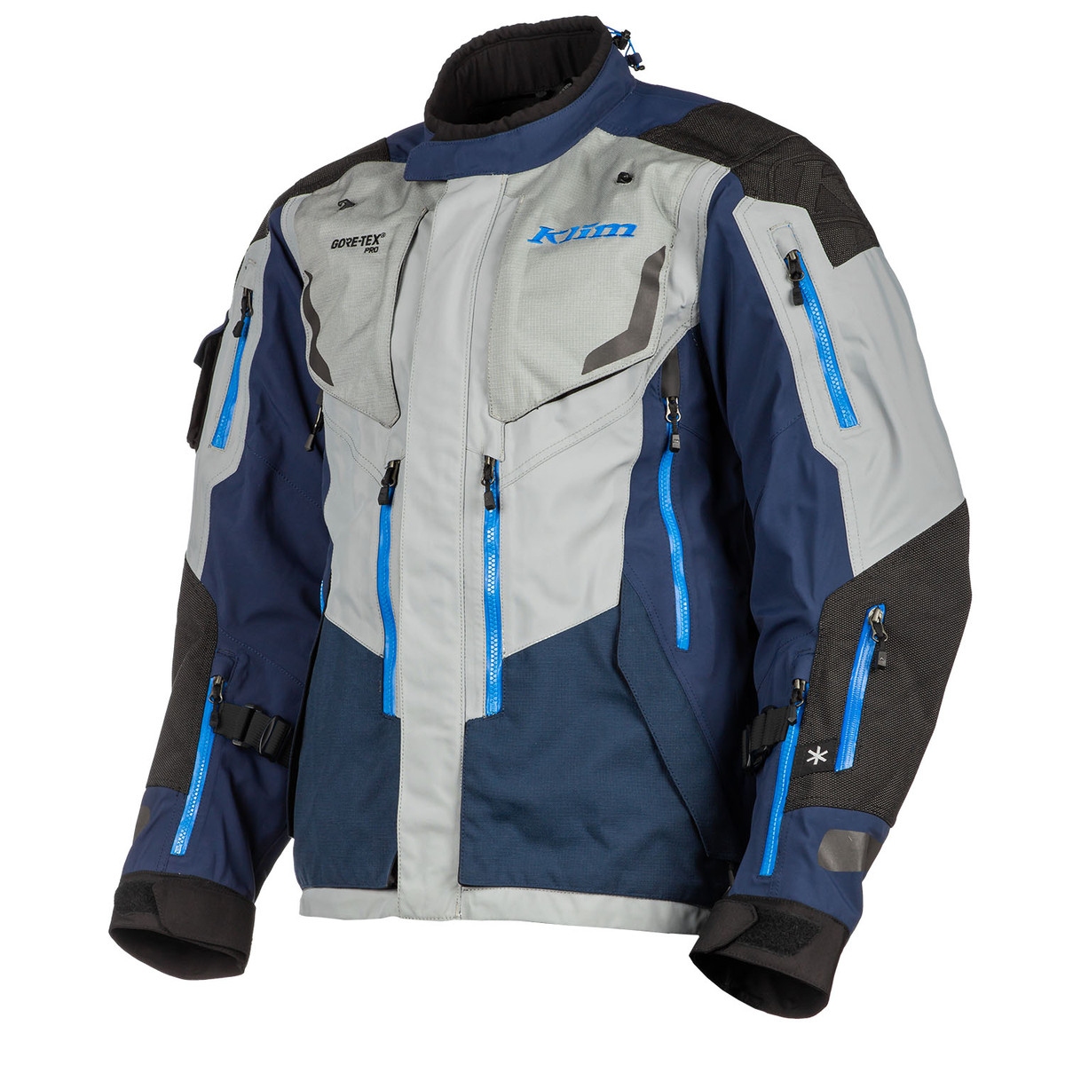 Klim Badlands Pro Motorradjacke Textil Blau | BMW