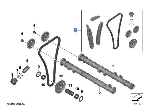 BMW Satz Steuerkette K42 K46 K47 K49