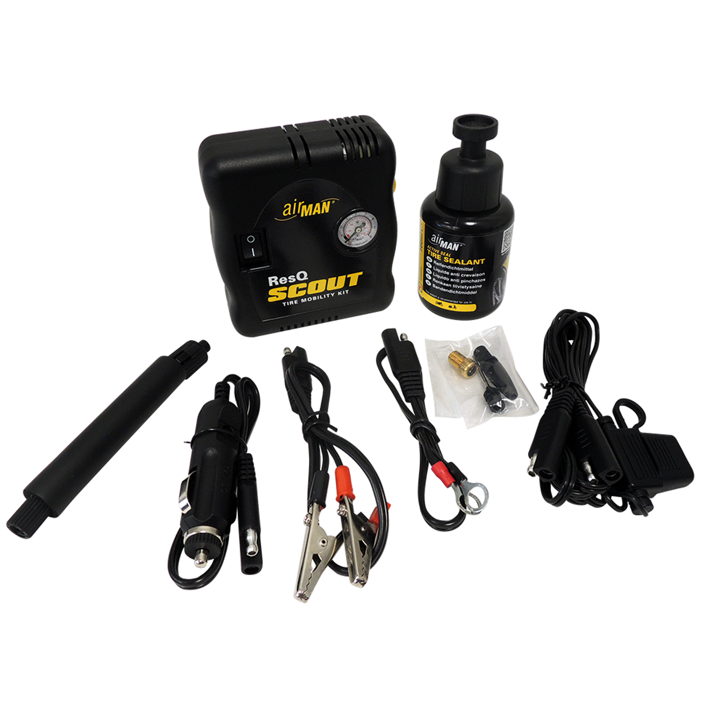 Kompressor AirMan ResQ Scout VO Reifenreparaturset