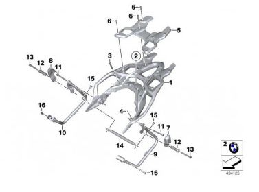 BMW Abdeckung Kofferhalter rechts