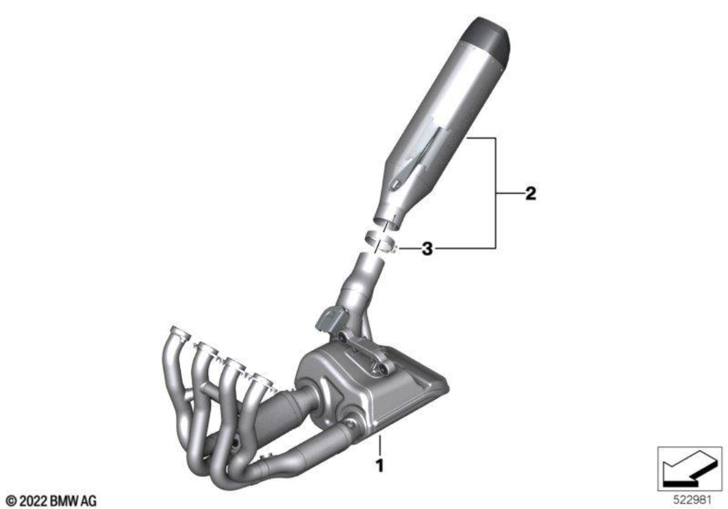 BMW Motorrad S1000R/RR Satz Akrapovic Sportschalldämpfer