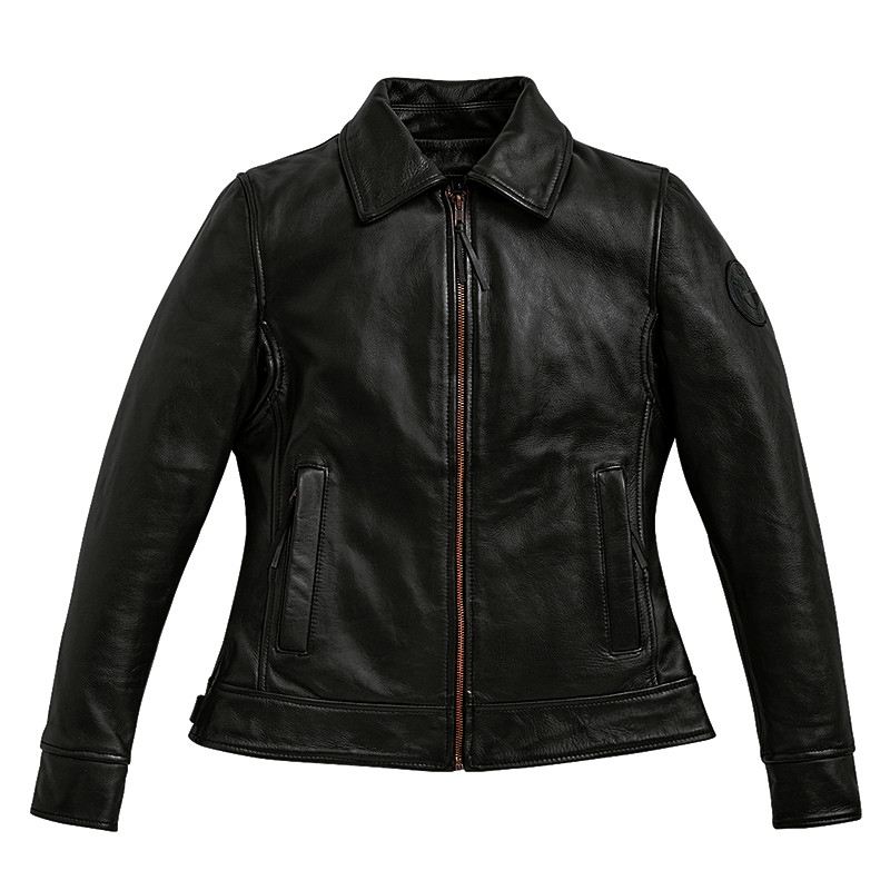 BMW Klassische Lederjacke Engineer Damen Schwarz