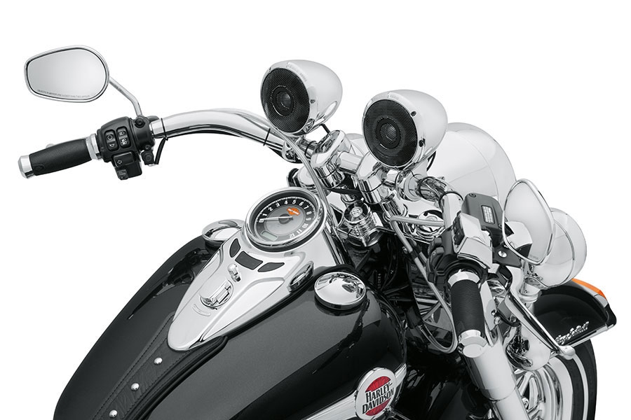 harley davidson boom audio windshield mounted speakers