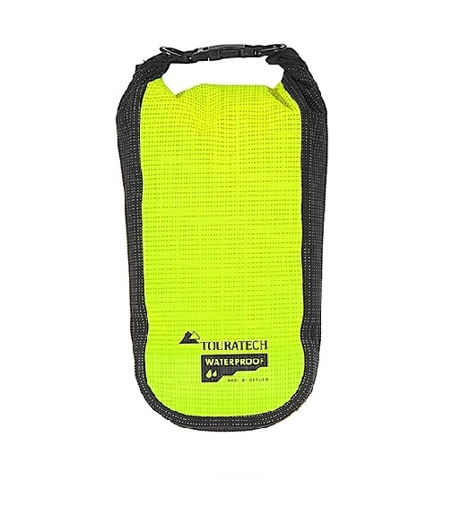 Zusatztasche High Visibility, Größe S, 2 Liter, gelb/schwarz, by Touratech Waterproof