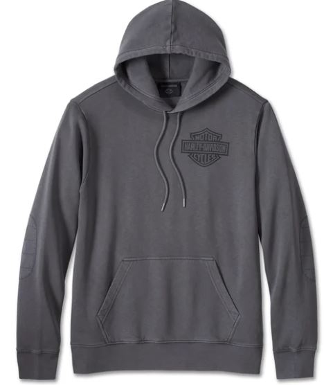 Harley Davidson Herren Bar & Shield 3D Hoodie - geschwärzte Perle