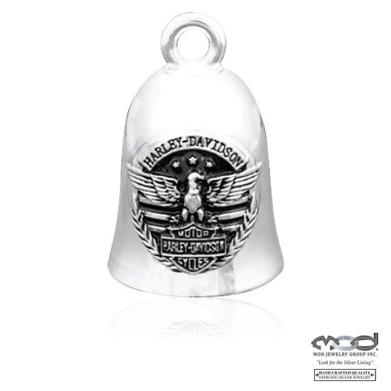 HD Harley Davidson Riding Bell - Eagle & Stripes Ridebell