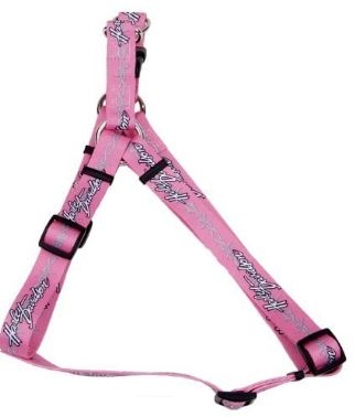 Harley Davidson Hunde Geschirr rosa