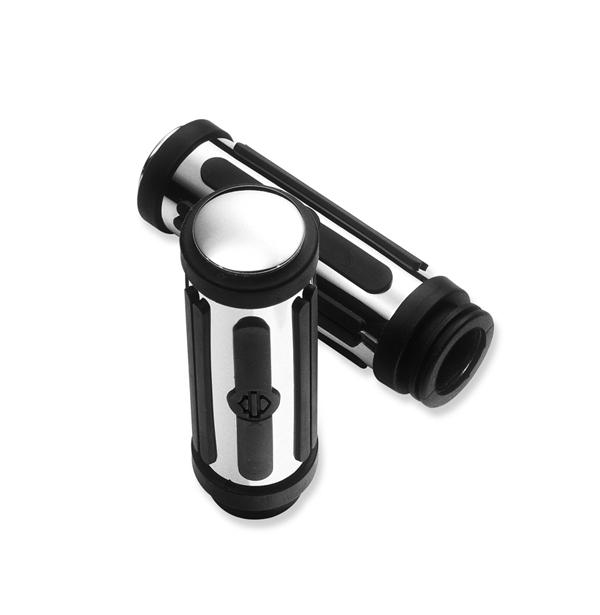 Harley Davidson Chrome & Rubber Lenkergriffe 56263-08