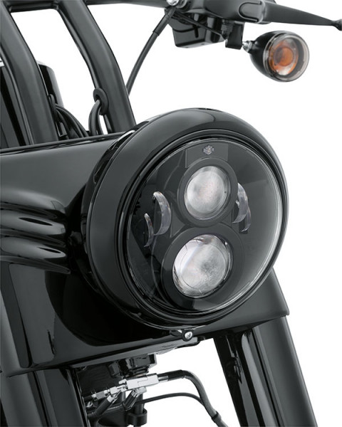 Scheinwerferschutz 5,75 Zoll Für Harley - Stylisches Chrom/Schwarz Gitter Für Sportster & Dyna