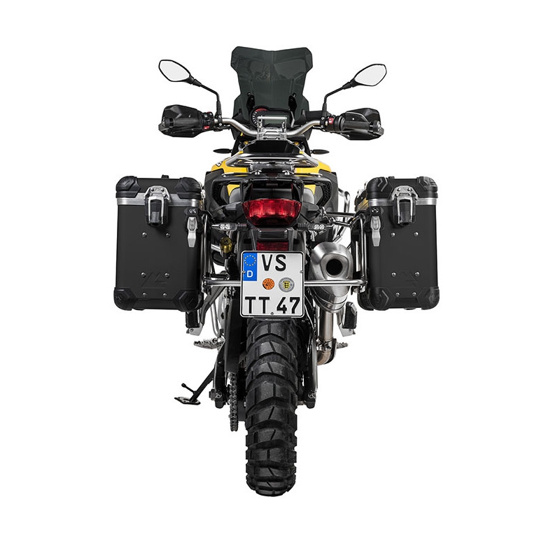 ZEGA Evo Koffersystem And-Black mit Edelstahlträger für BMW F850GS/ F850GS Adventure/ F750GS