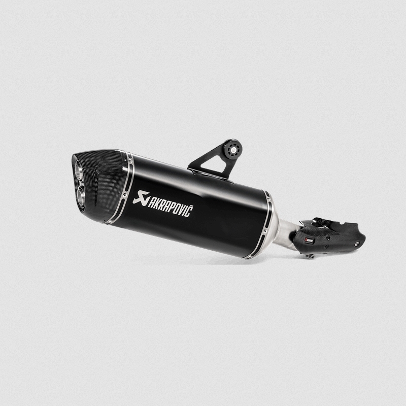 Endschalldämpfer Akrapovic slip-on, Titan, schwarz, für BMW R1250GS / R1250GS Adventure ab 2019